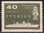 Sweden #522 (A117) VF USED - 1958 40o Modern and 17th Century Ships