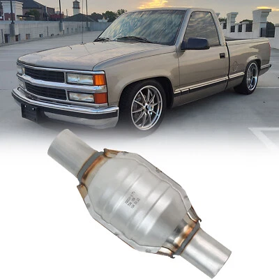 For Chevrolet C1500 C2500 C3500 Car Catalytic Converter 2"In Out 13" Stainless - Image 1 of 4