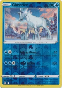Juego de cartas coleccionables Pokémon Reverse Holo Glastrier 051/196 raro origen perdido - Imagen 1 de 1