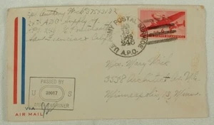 LOT OF 20 WWII 1945 6 CENT AIRMAIL COVERS CENSORED ENVELOPES C25 WICK - Picture 1 of 10