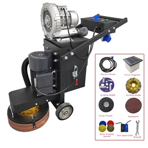 Hand-push Cement Ground Grinding Polishing Machine Concrete Floor Grinder 220V - Picture 1 of 24