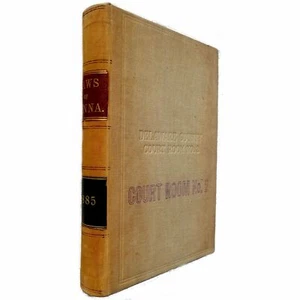 (1885) Laws of Pennsylvania - Lawbook Delaware County - Foto 1 di 1