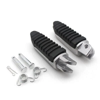 Motorcycle US Left&Right Universal Folding Foot Peg Footrest Pedal Step Aluminum - Image 1 of 4