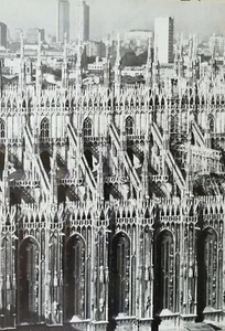 Ritaglio Illustrazione Foto Duomo di Milano Particolare Parte Laterale 1972 - Picture 1 of 1