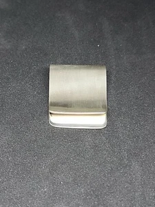 Clip de dinero de plata de ley 925 hecho a mano, acabado satinado nuevo, hecho a mano, nuevo - Imagen 1 de 9