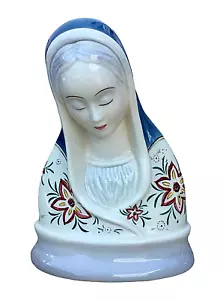 Madonna Mother Mary Gort Bone China I M Florence Figurine Bust 1940s - Picture 1 of 8