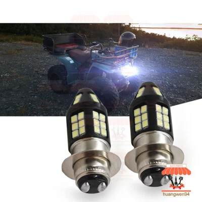 Kit de faros LED H6 6000K bombillas blancas para Yamaha Timberwolf 250 Warrior 350 YFB Foto 1 de 4