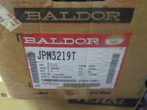 NIB Baldor JPM3219T 7-1/2HP 3450RPM 184JP Frame 3 Phase Motor + 1 Year Warranty - Picture 1 of 1