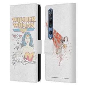 OFFICIAL WONDER WOMAN DC COMICS VINTAGE ART LEATHER BOOK CASE FOR XIAOMI PHONES - Picture 1 of 11
