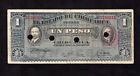 Mexico 1915 (Nd) 1 Peso Estado De Chihuahua Punch Canceled, S529; M-920D