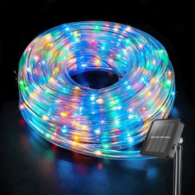 LED Solar Power String Fairy Lights Outdoor Waterproof Party Super Bright Strip - Image 1 of 4