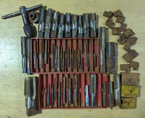 RUST DAMAGE Tap Die Parts Toledo Vermont Ridgid Pipe More Than 50 Pieces - Picture 1 of 18