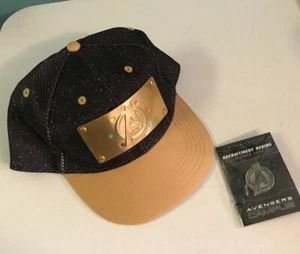 Disney Marvel's Avengers Infinity War Fitted Thanos Hat Kids Size XS - S & Pin - Picture 1 of 10