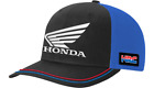 NEW HONDA APPAREL 2501-3947 YOUTH Honda HRC Hat - Black/ROYAL BLUE- MOTORCYCLE