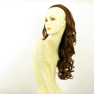 DT Half wig HairPiece extensions long wavy coppery golden brown 25.6 REF :15/30 - Imagen 1 de 7