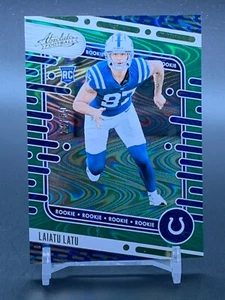 Panini Absolute Green Waves #115 2024 LAIATU LATU Indianapolis Colts RC/50 - Imagen 1 de 2