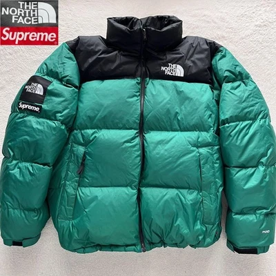 Chaqueta Supreme X The North Face Nuptse XXL Verde Negro Raymond Pettibon 700 Plumón Foto 1 de 4