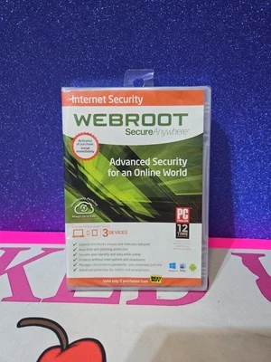 Webroot SecureAnywhere Internet Security w/ Antivirus New Sealed - Image 1 of 4