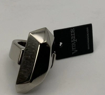 NEW Vita Fede "Attura Ring" Silver-Plated Ring, Size 6.  Q47 - Image 1 of 4