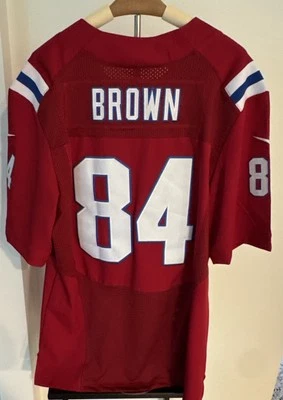 Футболка чемпиона NFL Super Bowl Антонио Брауна No84 PRO BOWL с нашивками НА ПОЛЕ - Изображение 1 из 4