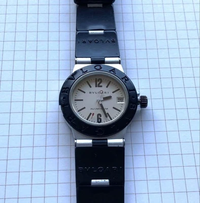 Reloj Hombre Bvlgari AL 32 TA Fecha Cuartos Funcionando - Imagen 1 de 4