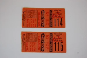 Group of 2 Vintage Circa 1940s St. Louis Cardinals Baseball Tickets - Picture 1 of 3