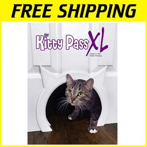 Pet Door for Cats up to 30 lbs - Semi Gloss White - Picture 1 of 9