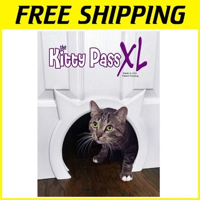 Pet Door for Cats up to 30 lbs - Semi Gloss White - Image 1 of 4