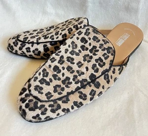Stacy Adam’s Herren Fell Leopard Slipper Leder Gefüttert Pantoletten-11 - Bild 1 von 11