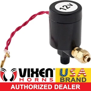 1/4" NPT ELECTRIC AIR VALVE SOLENOID FOR 3/8" OD HOSE TRAIN HORN 12V VXA7468B - Picture 1 of 2