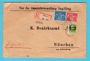 DEUTSCHLAND Bayern R Dienstbrief 1919 München - Bild 1 von 2