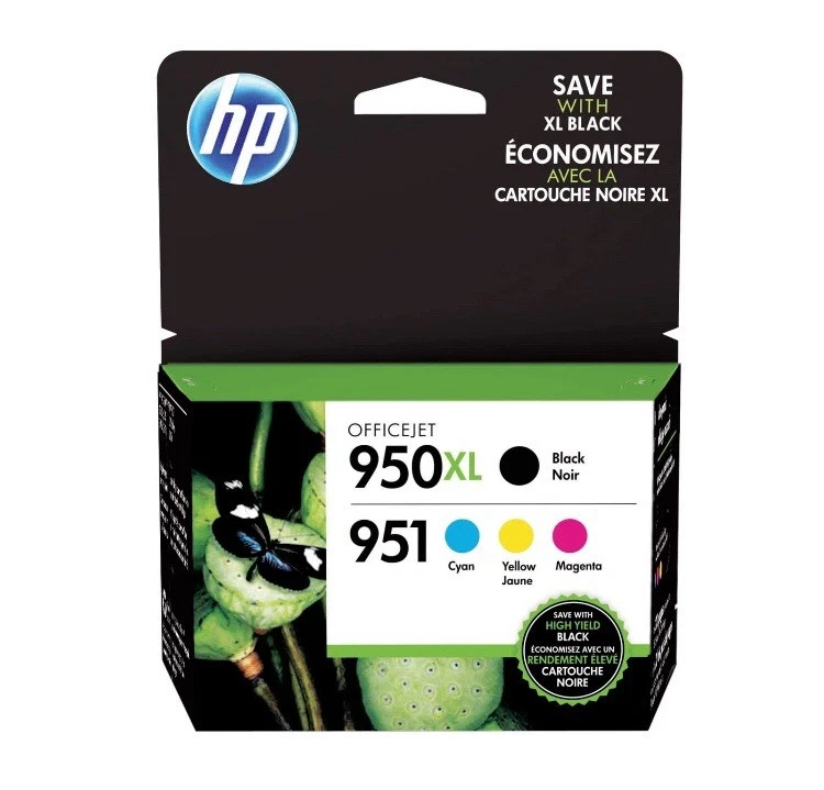 Cartuchos de tinta HP 950XL negro/951 cian; magenta; amarillo, paquete de 4, 2016 Foto 1 de 1