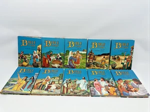THE BIBLE STORY Complete Hardback Book Set Vol 1-10 Arthur S. Maxwell 1953-1957 - Foto 1 di 24