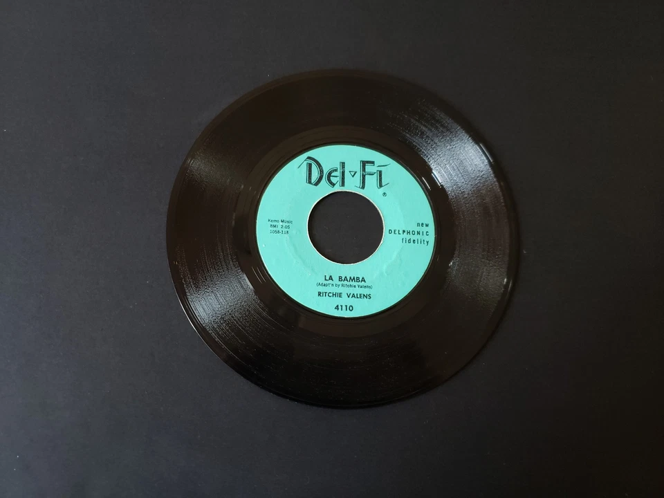 EXCELLENT LABELS 1958 VG++ Ritchie Valens LA BAMBA IS VG++ & DONNA IS VG 4110 45 - Image 1 of 2