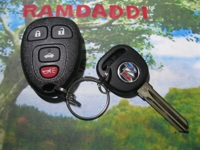 NUEVO 06/11 OEM 22952177 Buick Lucerna Mando a Distancia Llavero Transmisor y + Llave Chip Foto 1 de 4