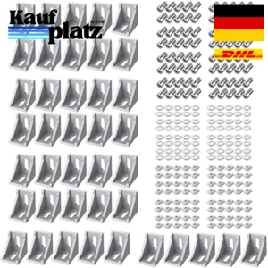Aluminium Strebenprofil 30x60 Nut 8 Raster Befestigungsmaterial Winkel - Bild 1 von 8