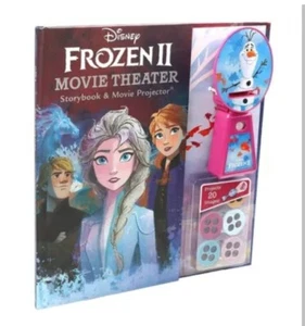 Disney Frozen II Movie Theater Storybook & Movie Projector [New Book] Hardcove - Foto 1 di 5