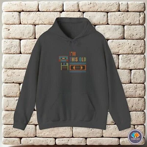 I'm This Old Age Nostalgia Experience Time Reflection Memory Unisex Hoodie - Picture 1 of 13