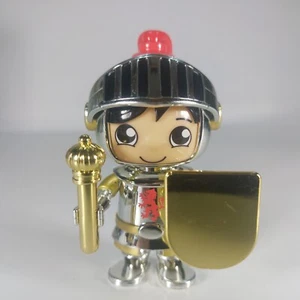 "Figura de juguete Ryan's World Bonkers caballero metálico plateado y dorado de 3" - Imagen 1 de 7