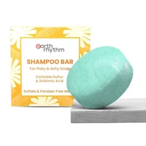 Earth Rhythm Anti-Dandruff Shampoo Bar for Itchy & Flaky Scalp 80gm,