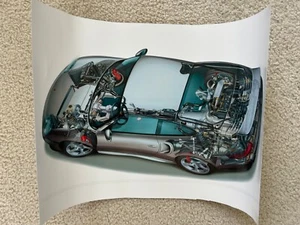Porshe 911 996 Turbo - Wandkunstdruck Poster 14 x 20 Zoll - Bild 1 von 2