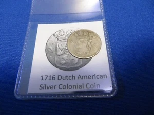 1716 Silver Early American Colonial Coin Before US Minted Coins FREE SHIPPING - Picture 1 of 4