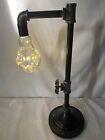 Handcrafted Industrial Pipe Table Lamp Retro Vintage Style Sillcock Wheel Handle