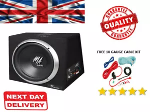 MA Audio 25.4cm 900W Auto Aktiv Amplified Subwoofer Bass Box Für Meisten Sound - Bild 1 von 5