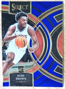2023-24 Panini Select Premier Level Blue Rookie #110 Kobe Brown - Clippers RC - Picture 1 of 2