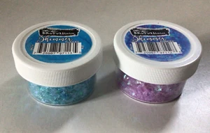 Brutus Monroe Stamping SHIMMER FLAKES Lot of 2 Blue & Purple - Picture 1 of 3
