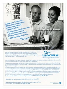 VIAGRA Pfizer Pharmaceutical Guys Are Getting the Message 2009 anuncio de revista impresa - Imagen 1 de 4