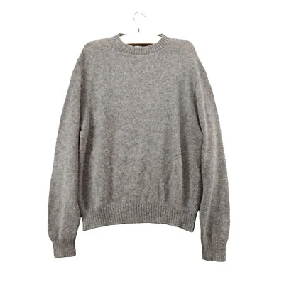 Suéter de punto Jantzen para hombre grande gris jaspeado cuello redondo Foto 1 de 4