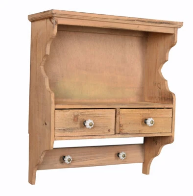 PALAZZO INT Plateboard country house kitchen shelf wall shelf wooden shelf wall board hanging shelf antique