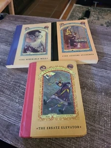 A Series of Unfortunate Events Lemony Snicket 3 Book Lot 4-6 HC & SC - Bild 1 von 4